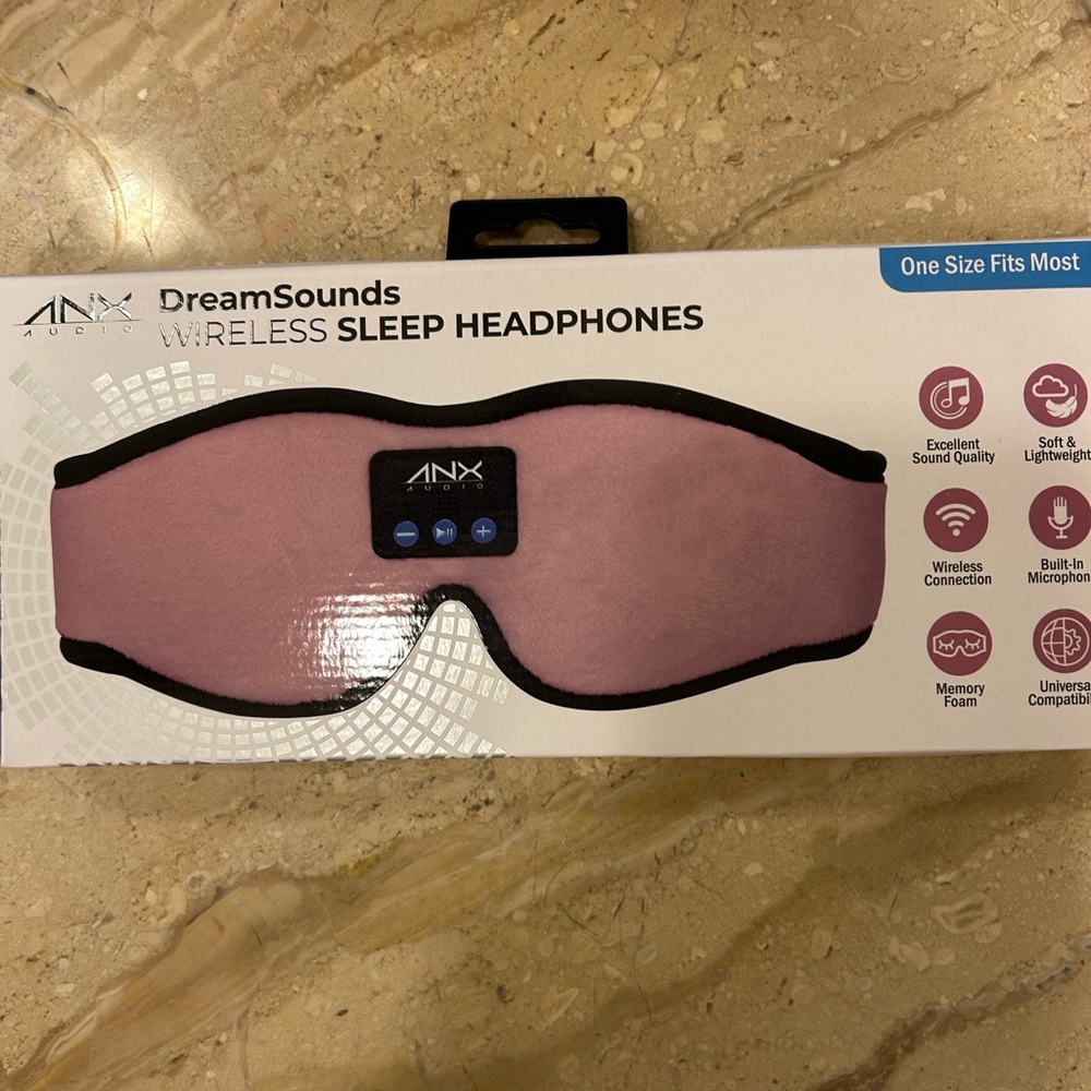 DreamSounds Wireless Sleep Headphones - Pink